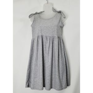 Anthropologie See You Monday Grey Babydoll Dress